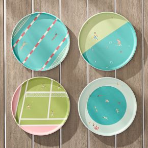 Modern Melamine Outdoor Sporting Salad Plate Sets | West Elm (US)