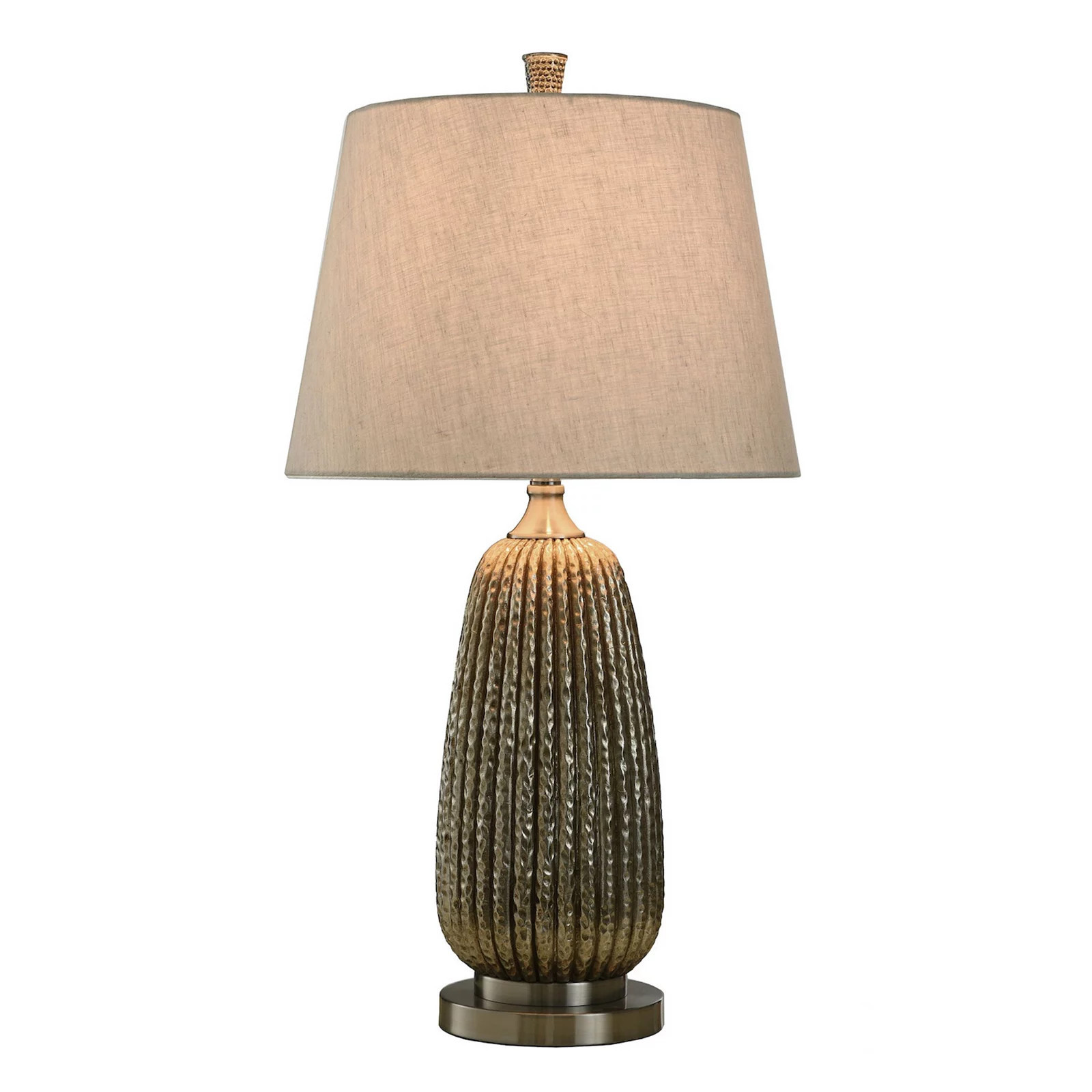 Gold Gala Table Lamp with Natural Lamp Shade, Grey Gold | Kohl's