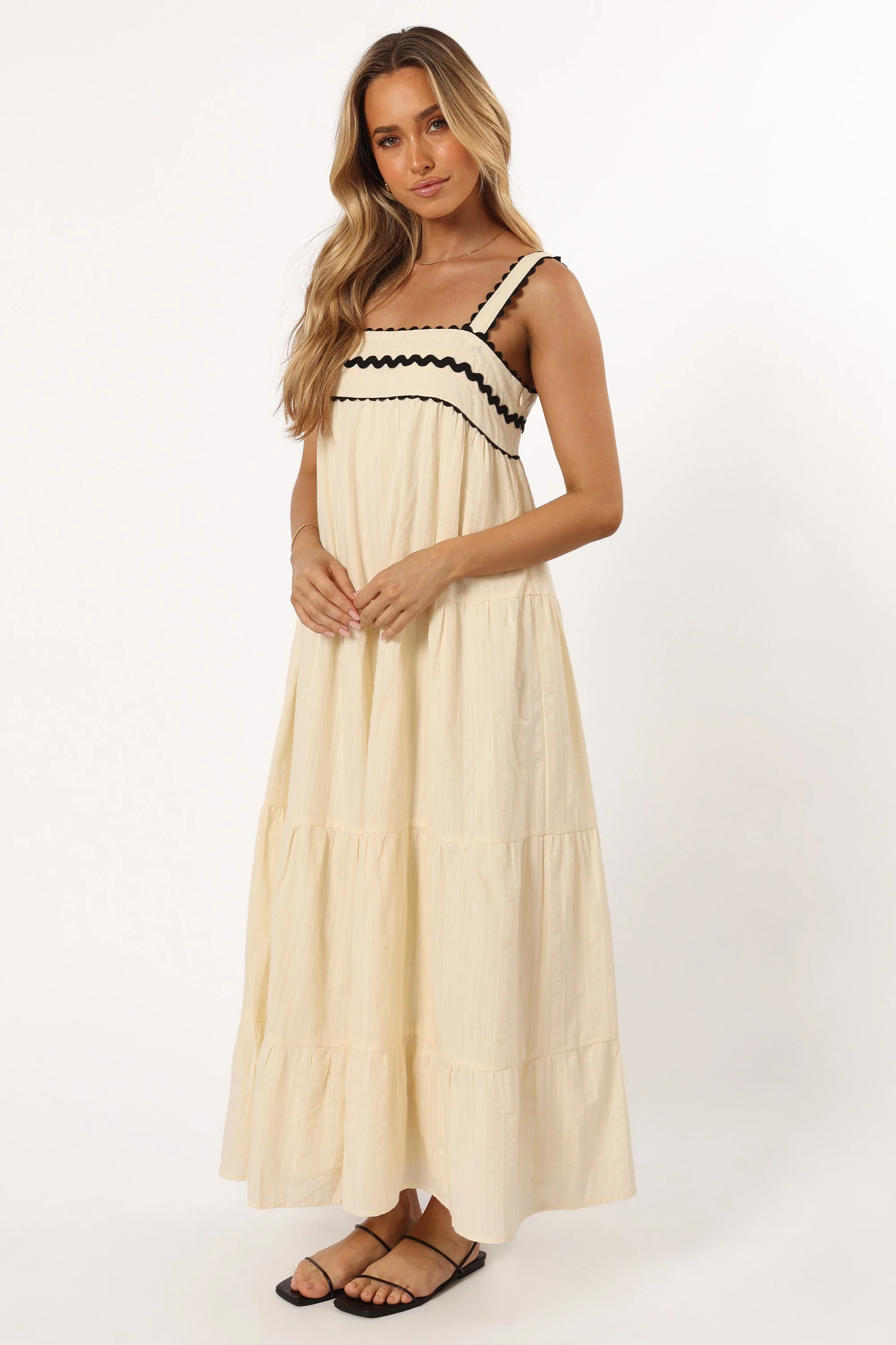 Monroe Midi Dress - Cream | Petal & Pup (US)