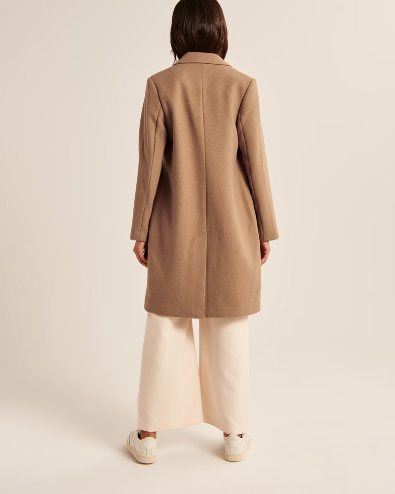 Wool-Blend Dad Coat | Abercrombie & Fitch (US)