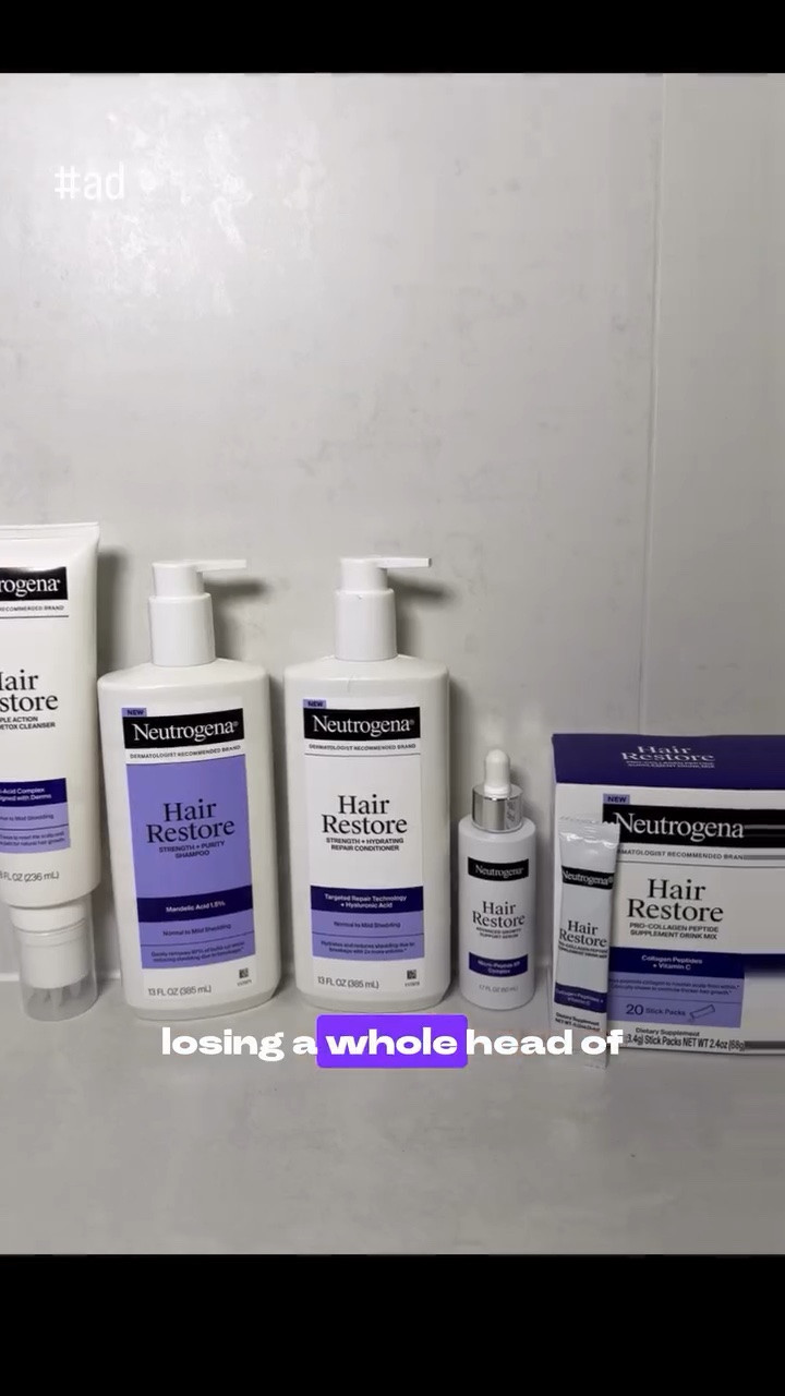 Healthy hair starts at the root and lately I’ve been putting more focus on my scalp care routine.

I am now using the New @neutrogena Hair Restore Advanced Growth Support Serum along with the full Hair Restore line and I love how lightweight and refreshing everything feels on wash day.

The Hair Restore line is Advanced Hair Growth Support Designed with Dermatologists.

The New Neutrogena Hair Restore Advanced Growth Support Serum reduces shedding due to breakage when used with the rest of the line.

Definitely a routine I’ve been enjoying during my growth era.

Shop now @amazon 

##HairRestore #AmazonFinds #ad #NeutrogenaHairRestore HairGrowthSupport ScalpCare HealthyHairJourney WashDayRoutine CurlyHairRoutine HairCareRoutine HealthyScalp HairCareEssentials