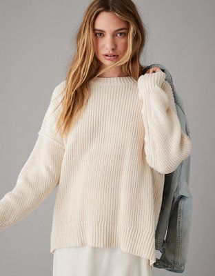 AE Long Weekend Crewneck Sweater | American Eagle Outfitters (US & CA)
