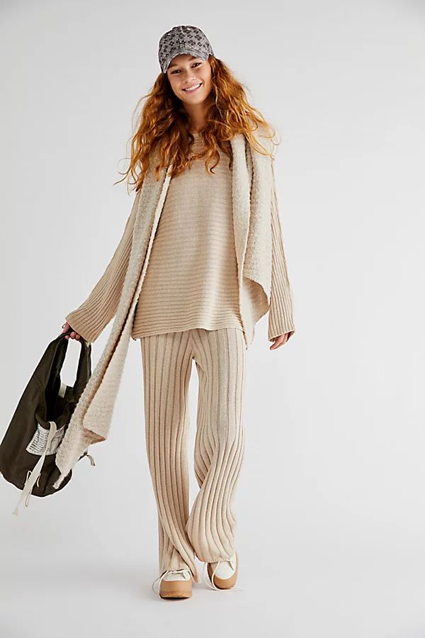 Imogene Sweater Set by FP Beach at Free People, Washed Muslin, M | Free People (Global - UK&FR Excluded)
