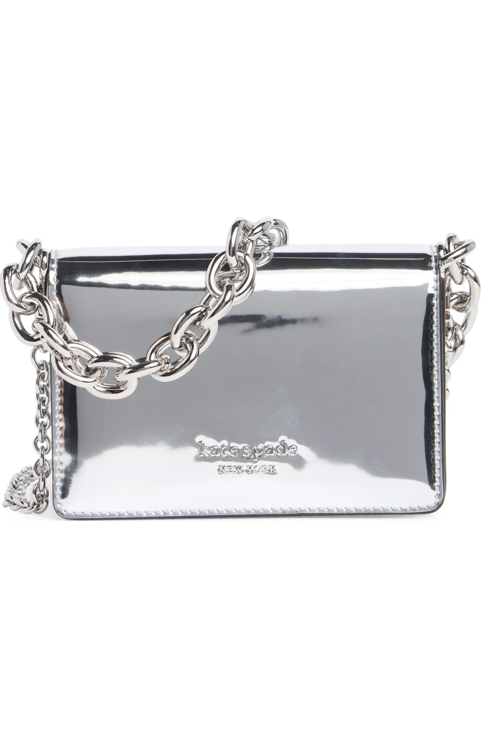 Kate Spade New York natasha metallic leather card case crossbody bag | Nordstromrack | Nordstrom Rack