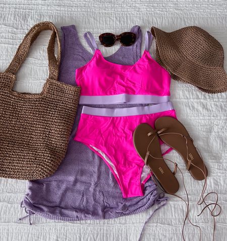 Amazon swimsuit! 

Vacation outfit
Pool outfit
Beach outfits
Coverup
Modest swimsuit
Mom approved swimsuit
High waisted swimsuit 
Straw hat
Straw bag
Lace up sandals
Wrap sandals
Summer outfit  

#LTKstyletip #LTKswim 

#LTKSeasonal