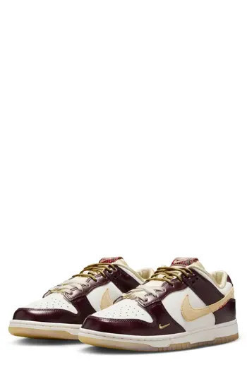 Nike Dunk Low LX Sneaker in Sail/Gold/Sail/Burgundy at Nordstrom Rack, Size 6 | Nordstrom Rack