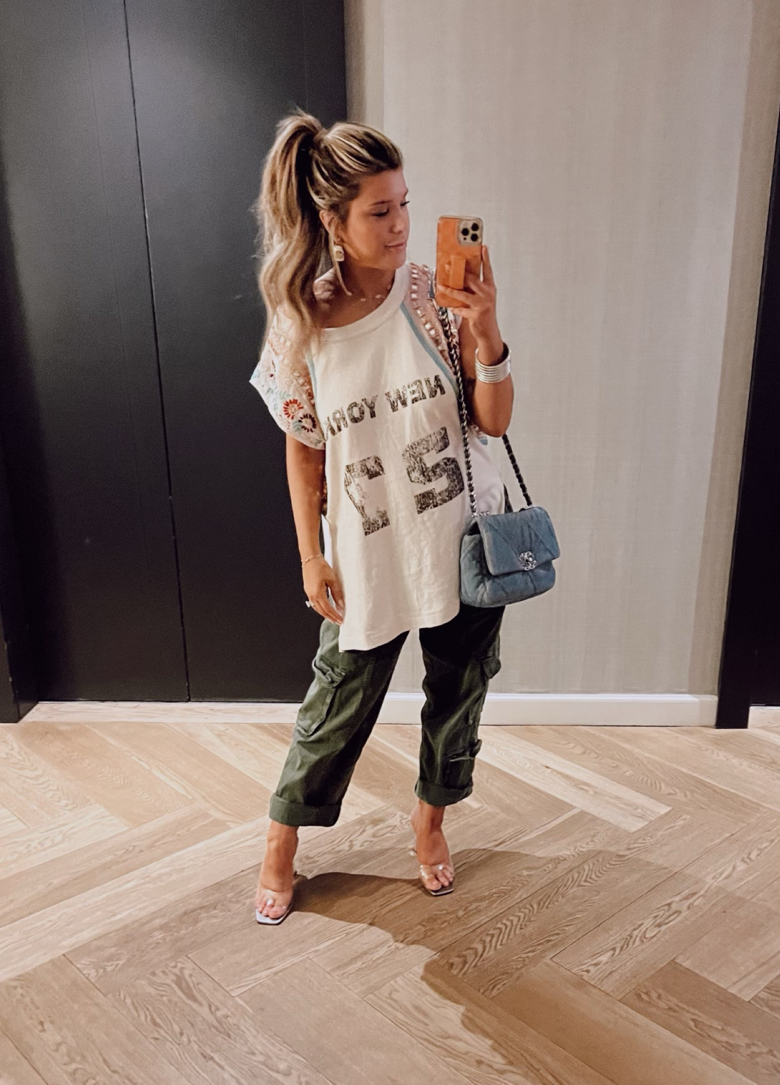 Outfit Details-
Pants and Shirt- Free People
Shoes- Vince Camuto
Purse- Chanel 
Earrings- Melinda Maria 
Bracelet- Nordstrom


#LTKstyletip #LTKshoecrush #LTKSeasonal