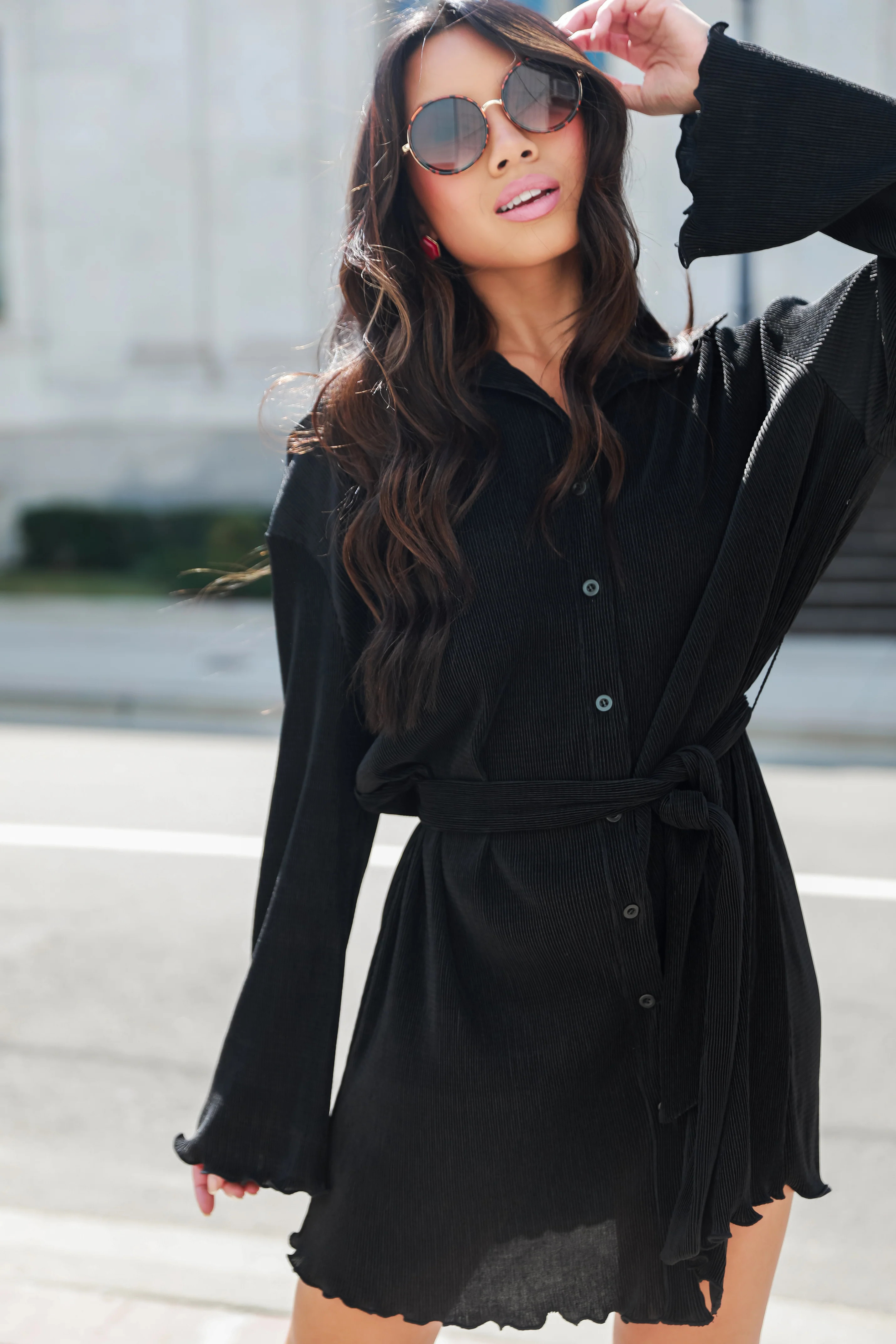 Oh So Glamorous Plisse Mini Dress | Dress Up