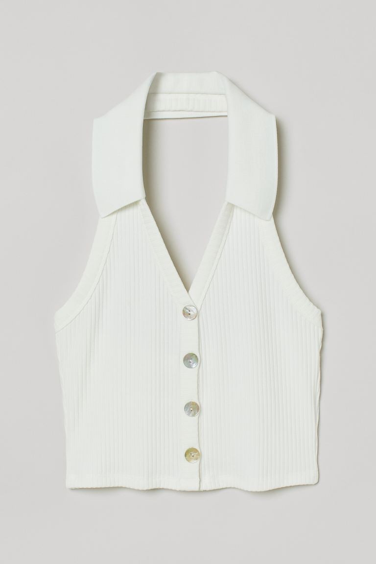 Halterneck cropped top | H&M (UK, MY, IN, SG, PH, TW, HK)