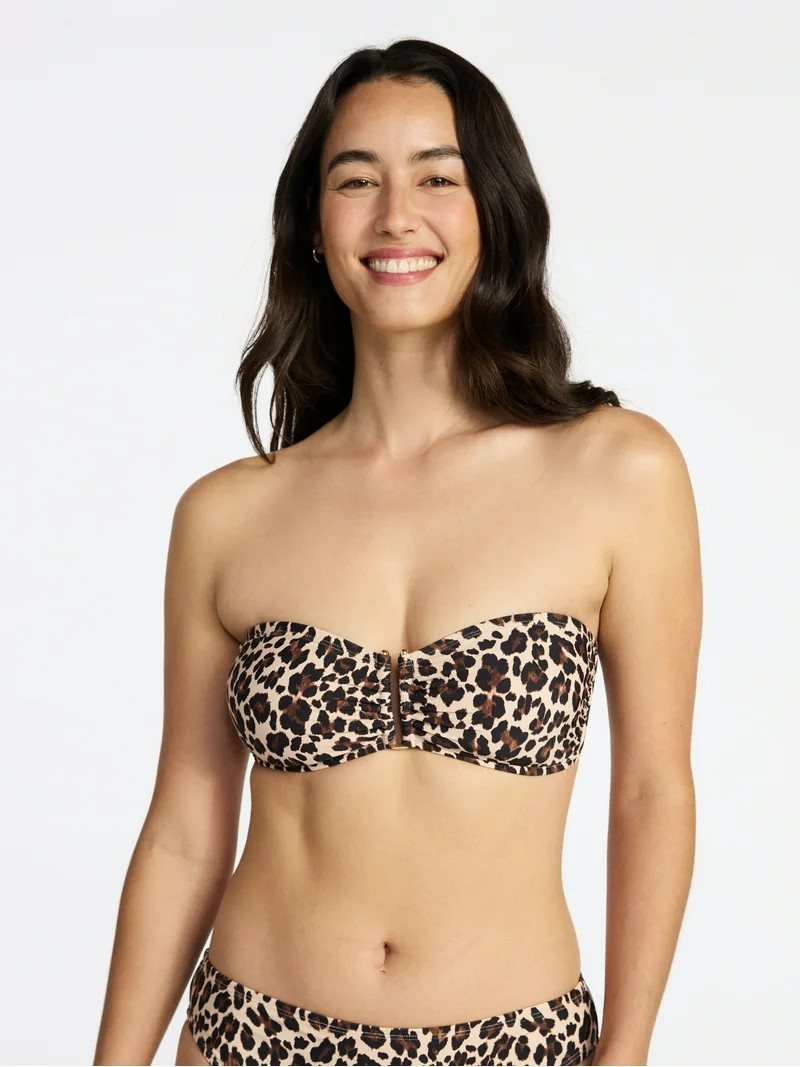 Time and Tru Women's and Women's Plus Collections U Wire Bandeau Bikini Top, Sizes XS-3X | Walmart (US)