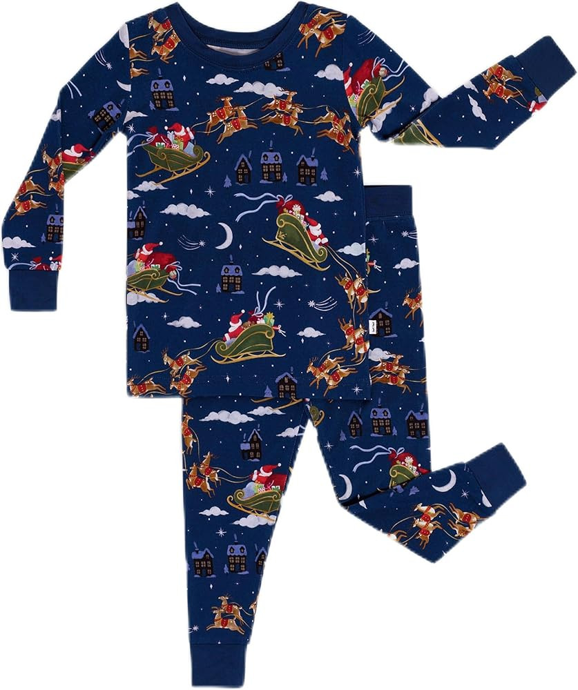 Little Sleepies Two-Piece Pajama Set for Boys & Girls, Soft Viscose from Bamboo Toddler Pajamas f... | Amazon (US)