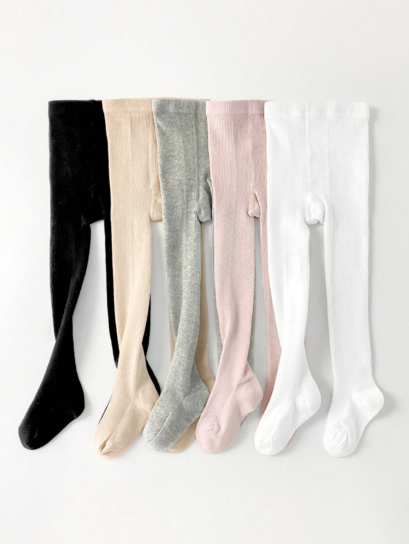 1pc Children's Striped Solid Color Tights, Baby Toddler Leggings Socks,Simple And Versatile, For ... | SHEIN