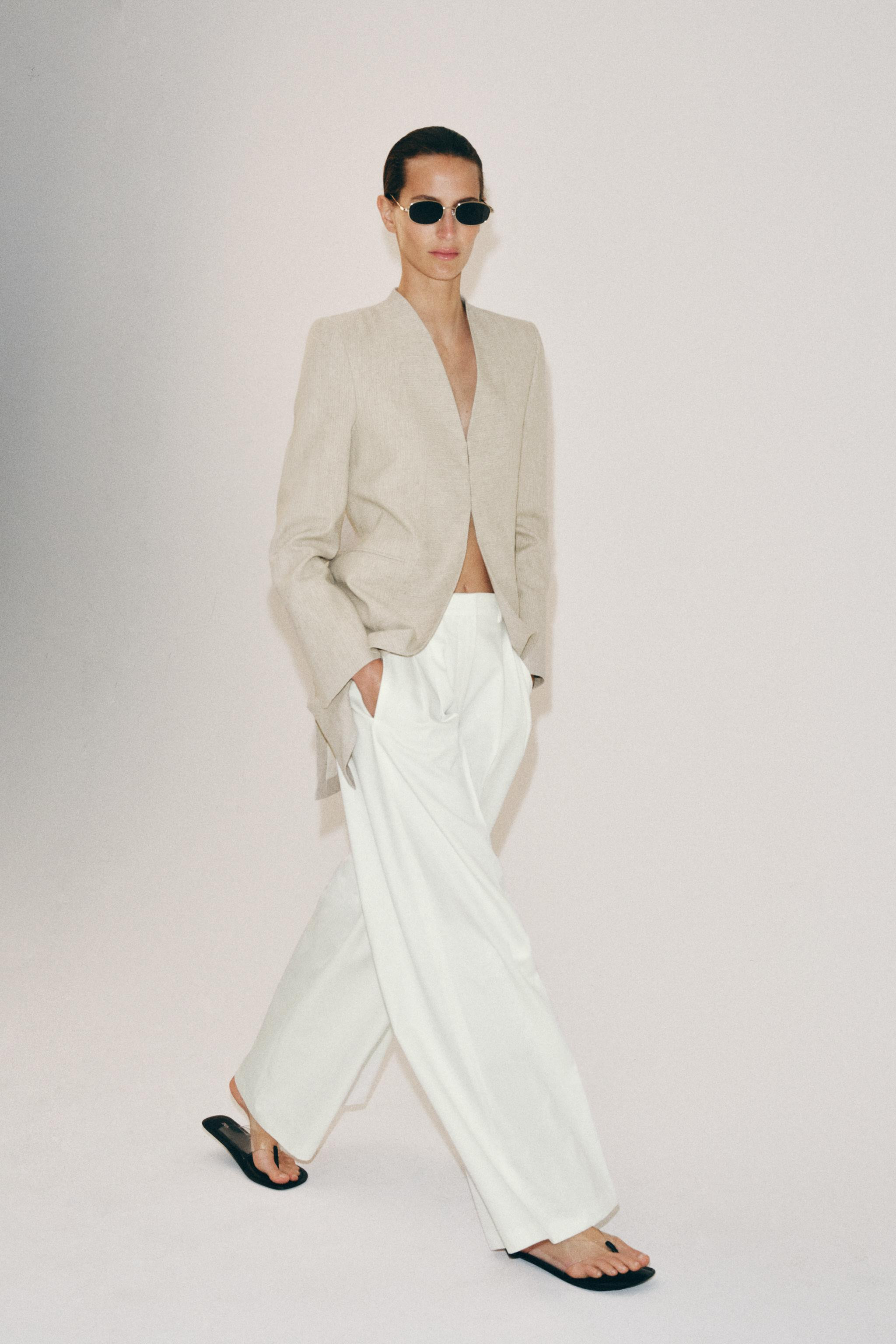 ZW COLLECTION LONG STRIPED BLAZER | Zara US