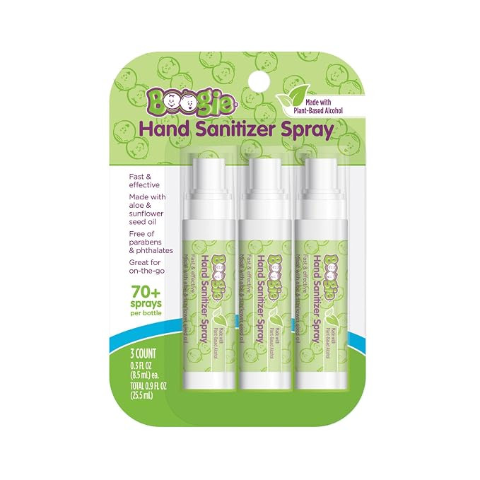 Boogie Kids Hand Sanitizer Spray - 0.3 fl oz (3 Pack) | Amazon (US)