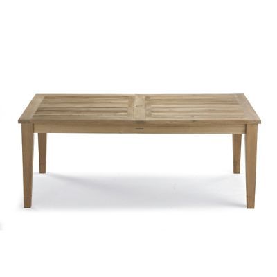 Teak Expandable Dining Table in Weathered Finish | Frontgate | Frontgate