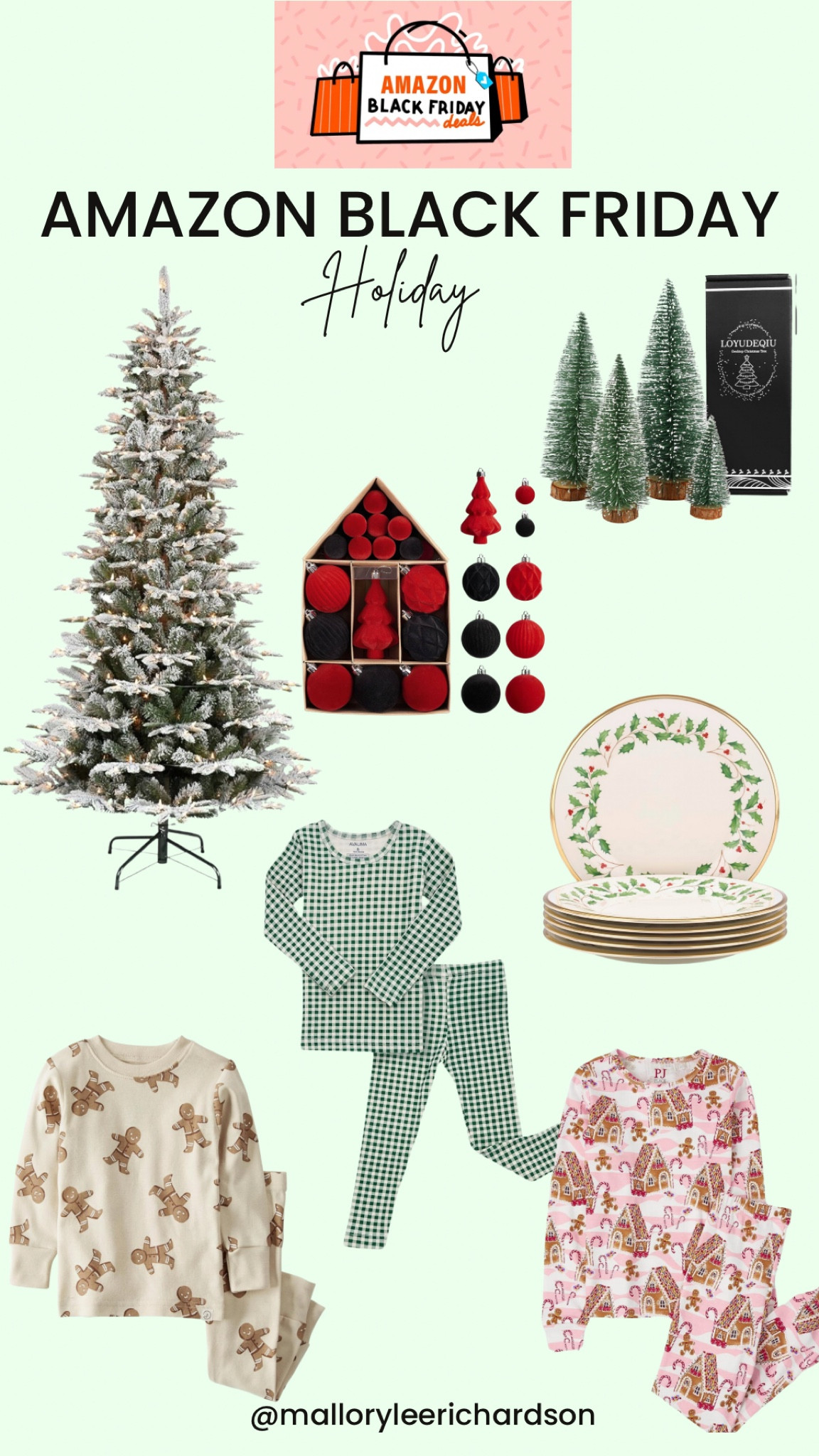 Holiday items on sale with Black Friday Deals! Find more on my Amazon Storefront! 
kids Christmas pajamas, Christmas plates, Christmas tree, ornaments, holiday decor, seasonal, sale

#LTKSaleAlert #LTKSeasonal #LTKHoliday