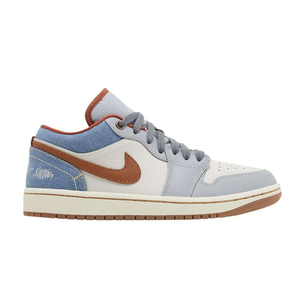 Wmns Air Jordan 1 Low 'Phantom Denim' | Cream | Women's Size 6.5 | GOAT