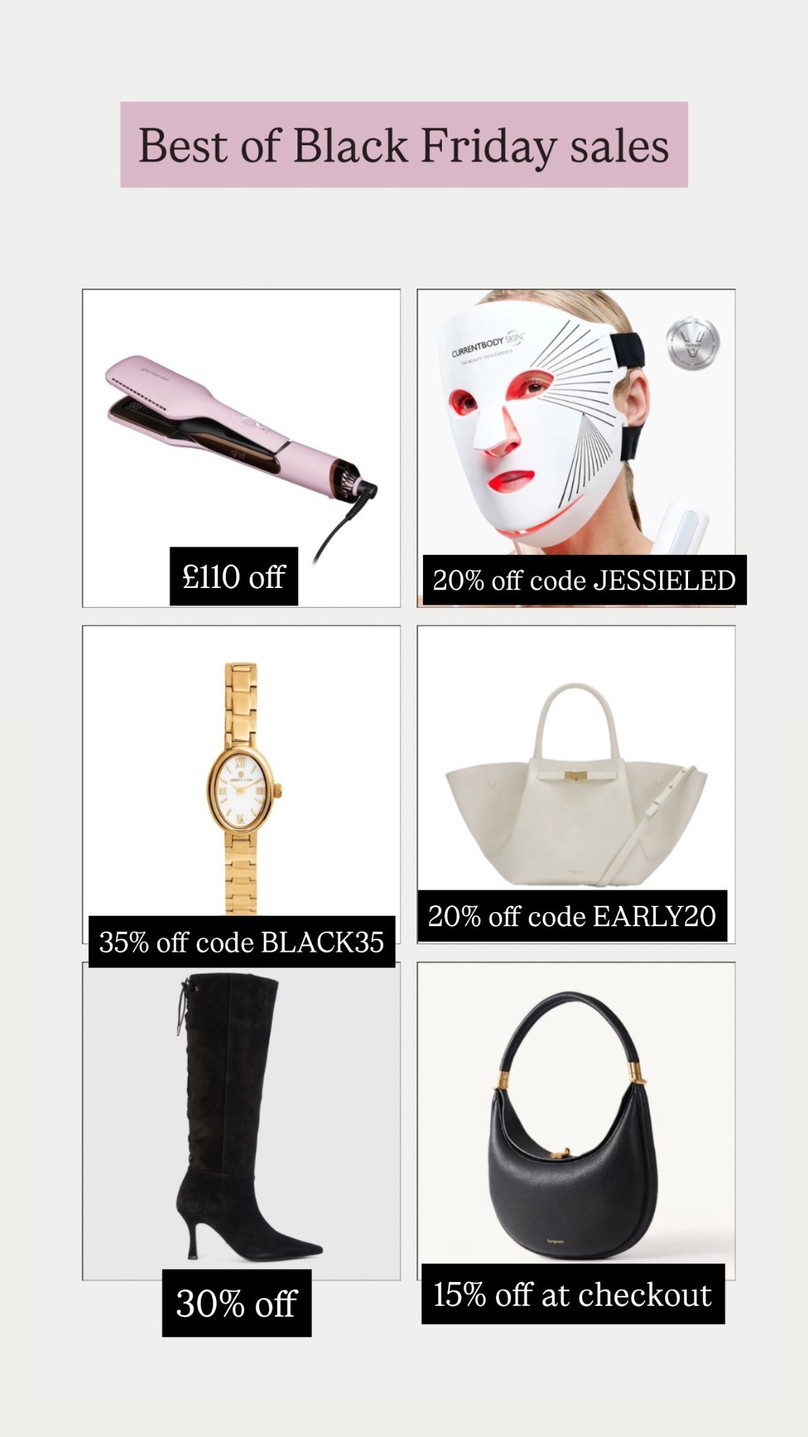 My top 6 favourite products in the Black Friday sales

#LTKCyberWeek #LTKsale #LTKuk