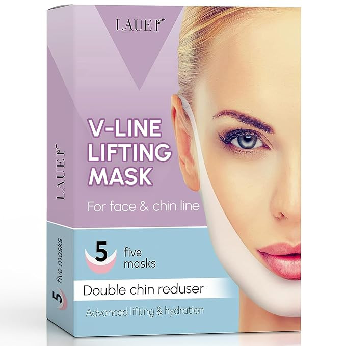 V Shaped Contouring Face Mask Line Shaping Lifting Belt Neck Reduction Jawline Lift Tape Enhancer... | Amazon (US)