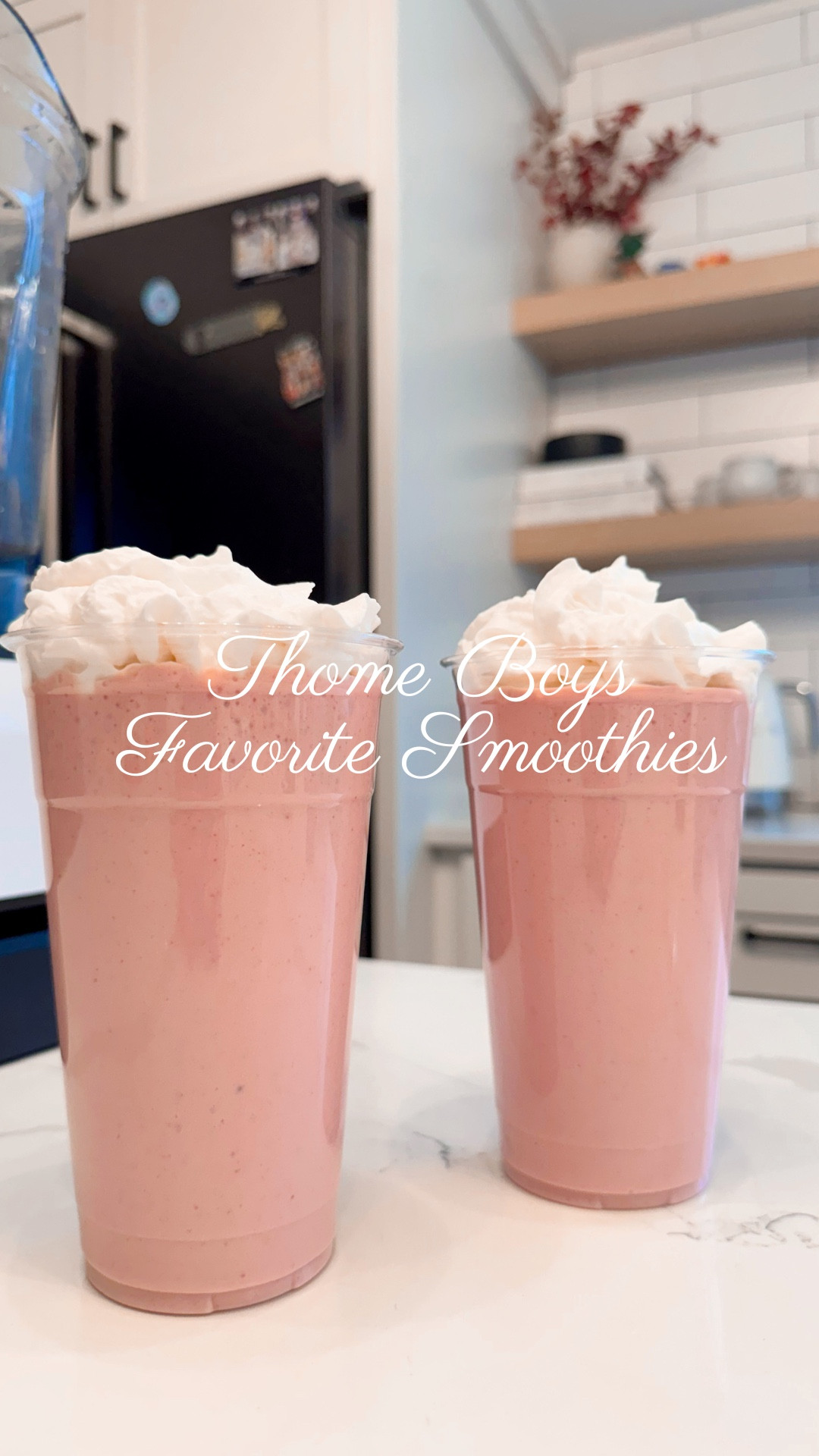 My boys are obsessed with making smoothies after school - they have two favorite flavors they rotate 
🍓🍌Strawberry Banana 
🫐🍓Wild Berry 

Check out my Instagram for the recipes @abby_thome

#LTKKids #LTKActive