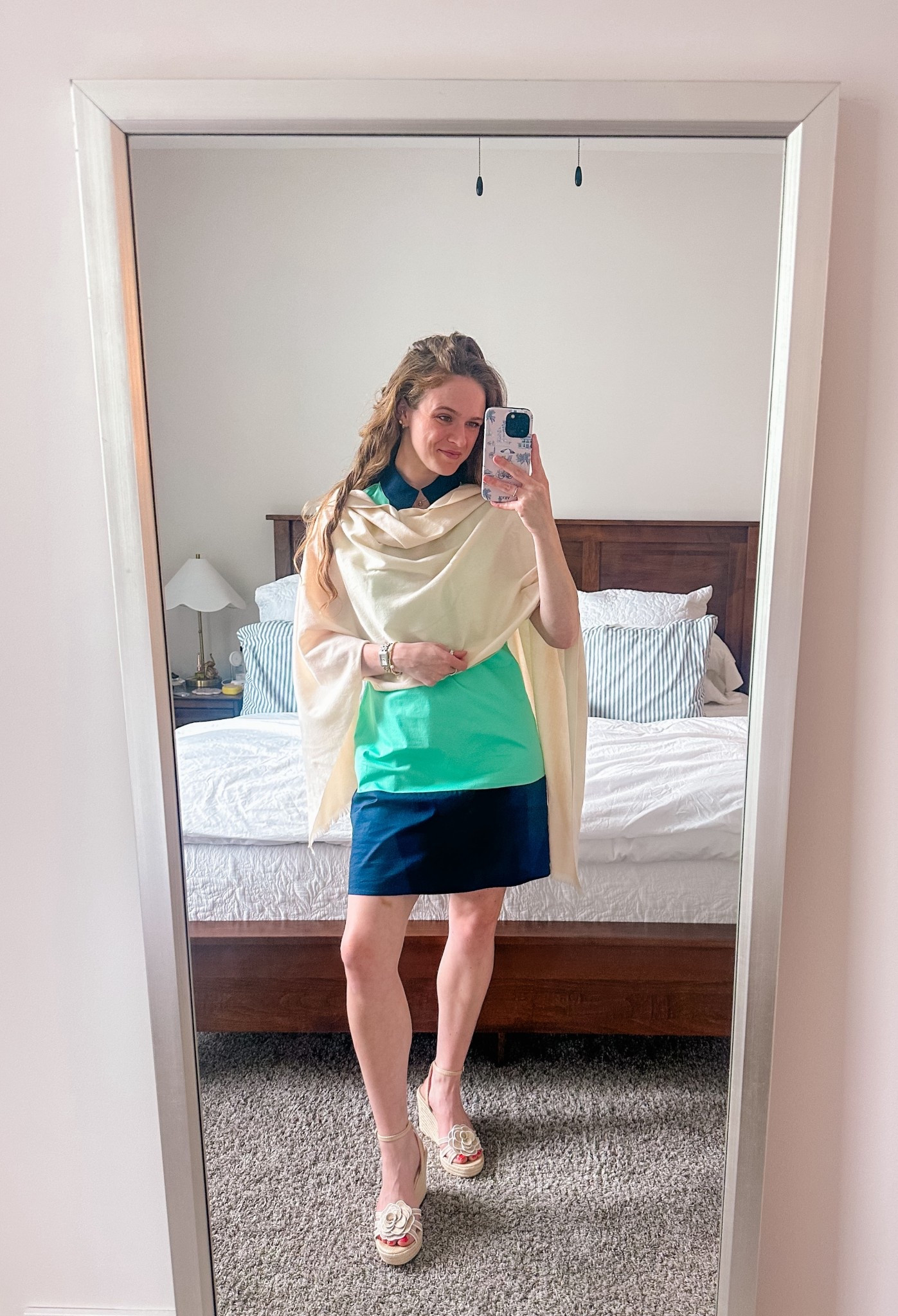 Layering with a wrap!! I recently grabbed this shawl for a layer at a wedding, and it was the perfect thing to keep me warm as the evening got chilly! 

#LTKWedding