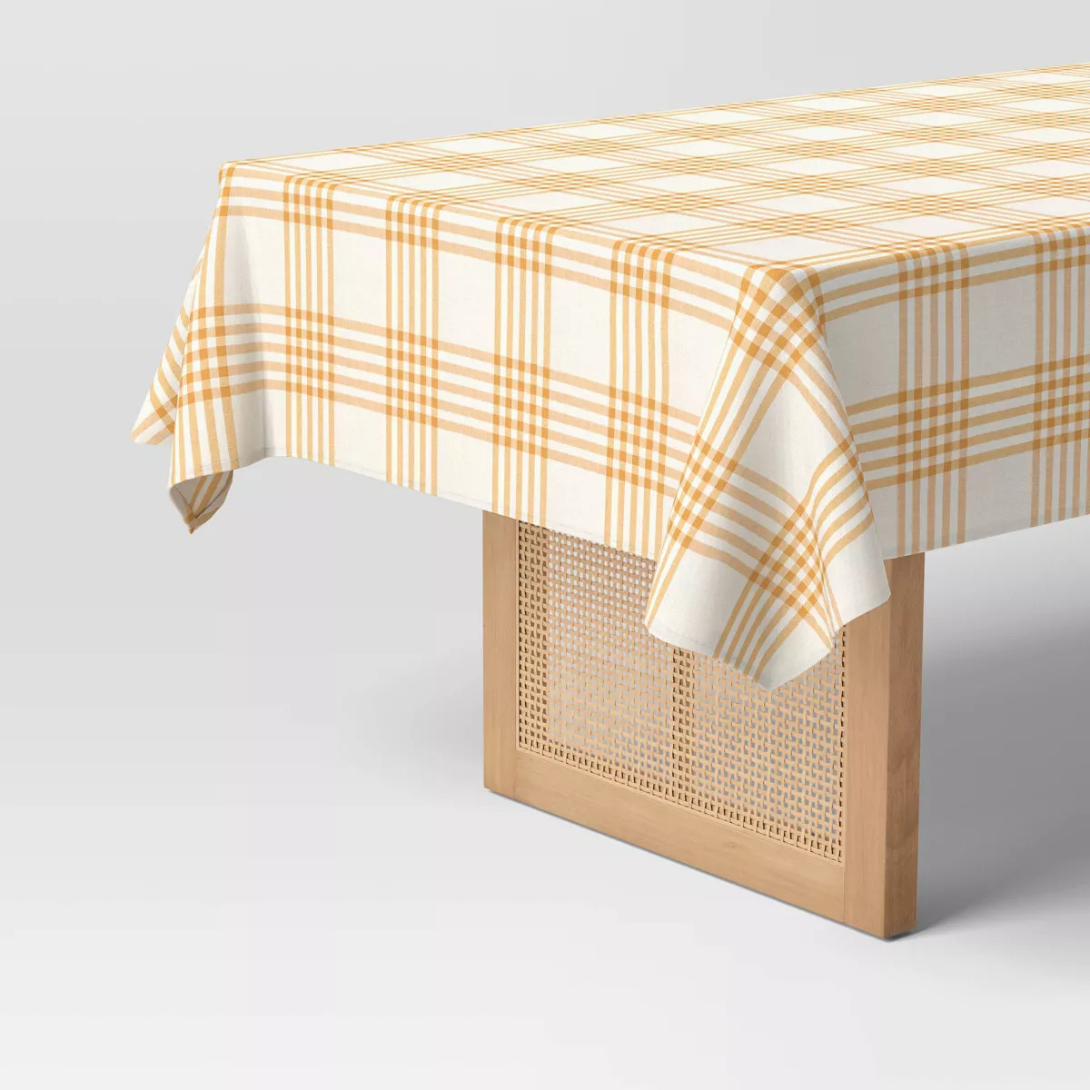 84"x60'' Plaid Tablecloth Gold - Threshold™ | Target