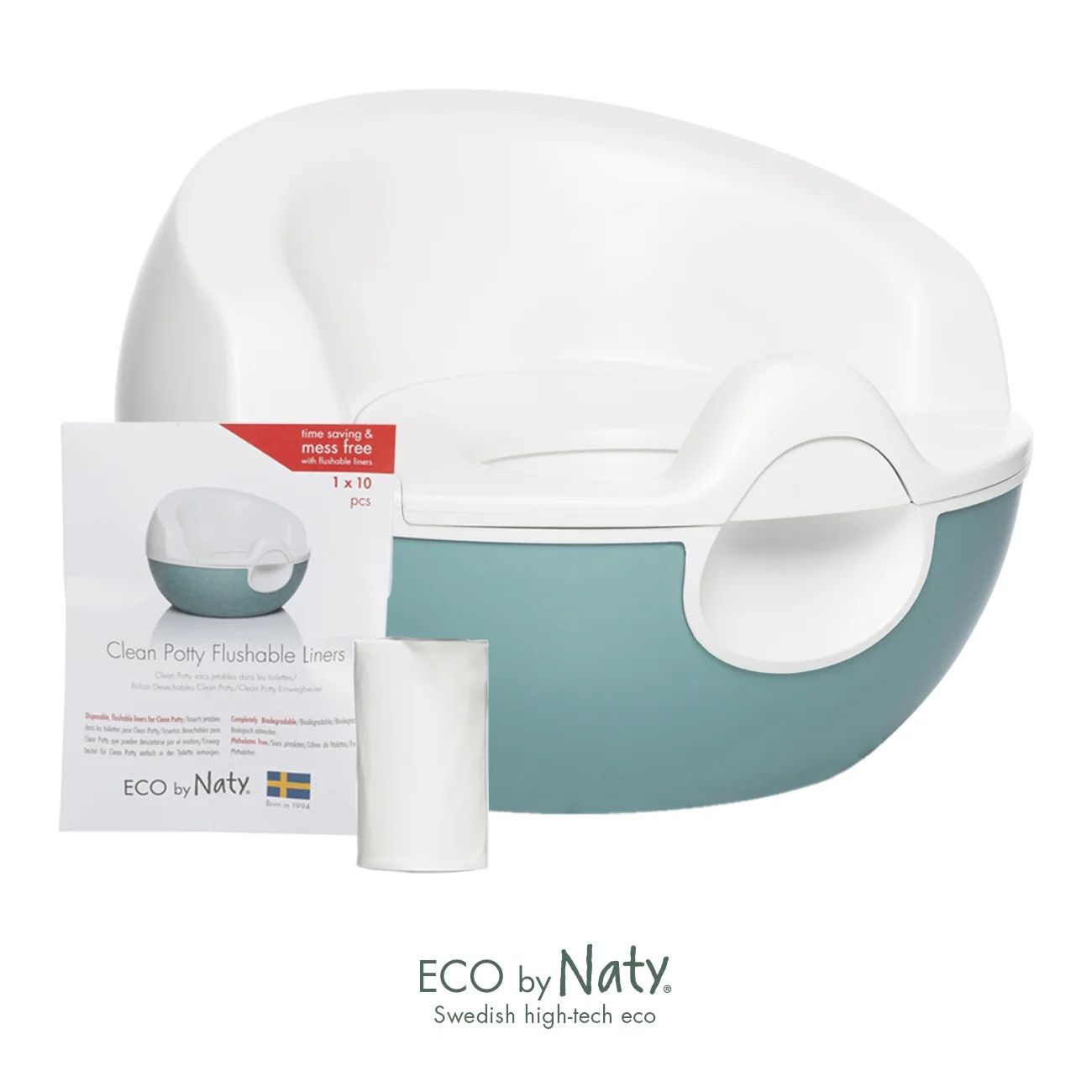 Eco by Naty Clean Potty, Made of Sugarcane and Includes 10 Flushable Liners | Walmart (US)