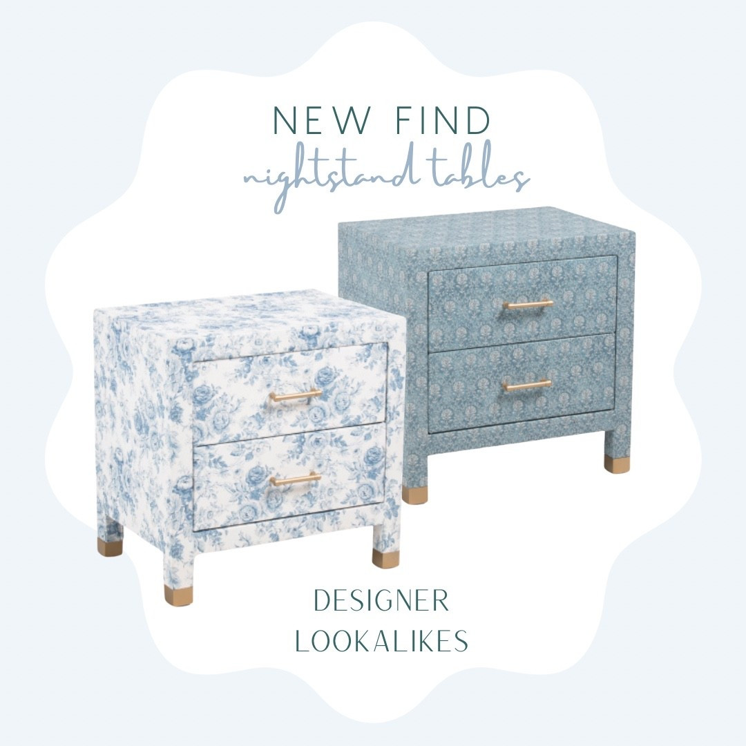 Designer lookalike nightstands! Get the Serena and Lily or Ballard Designs look but on a budget 

