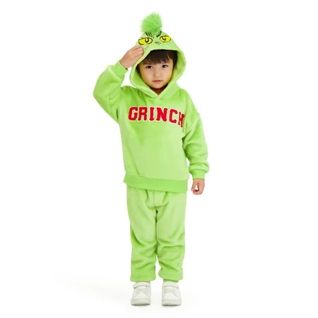 Dr. Seuss The Grinch Toddler Unisex Hoodie and Jogger Set, Sizes 12M-5T | Walmart (US)