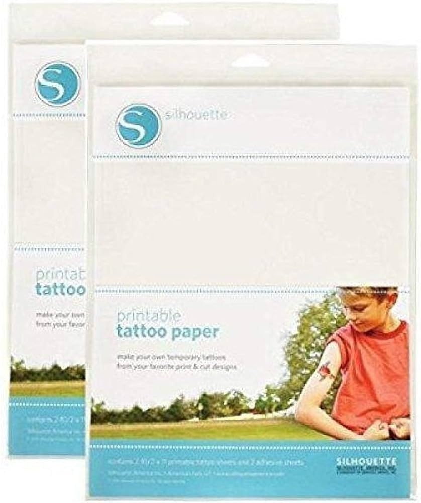 Amazon.com: Silhouette Temporary Tattoo Paper (2 pack) : Beauty & Personal Care | Amazon (US)