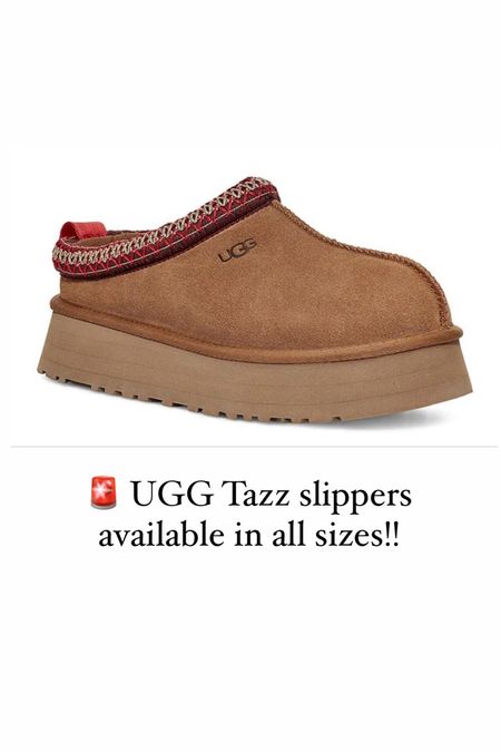 Ugg tazz slippers in stock in all sizes!

#LTKSeasonal #LTKshoecrush #LTKstyletip