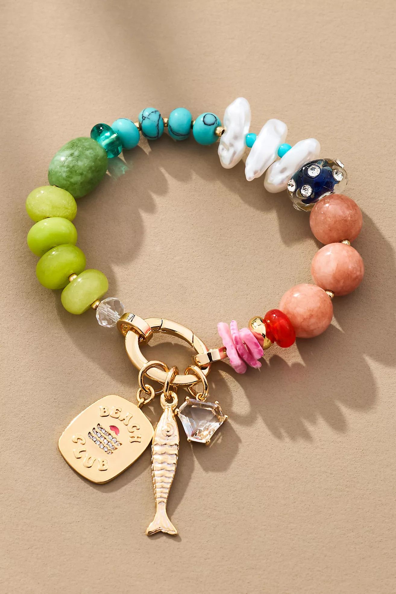 Beaded Charm Stretch Bracelet | Anthropologie (US)