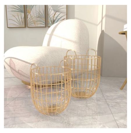 Gorgeous gold basket set on sale

Gold basket, blanket basket, home decor, basket ideas, furniture sale, Wayfair sale

#LTKhome #LTKSale #LTKsalealert