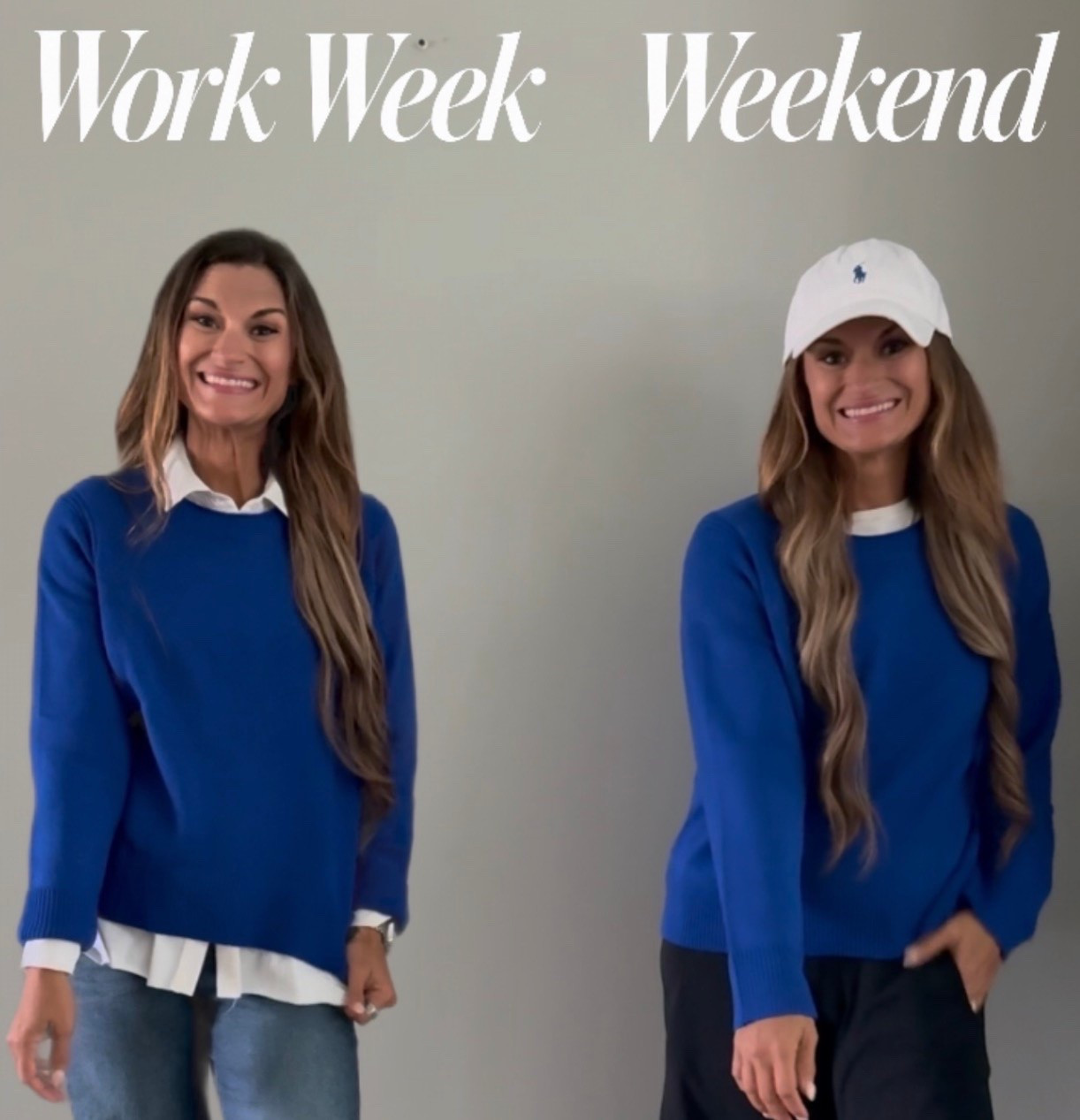 Styling this $15 sweater from the work week to the weekend