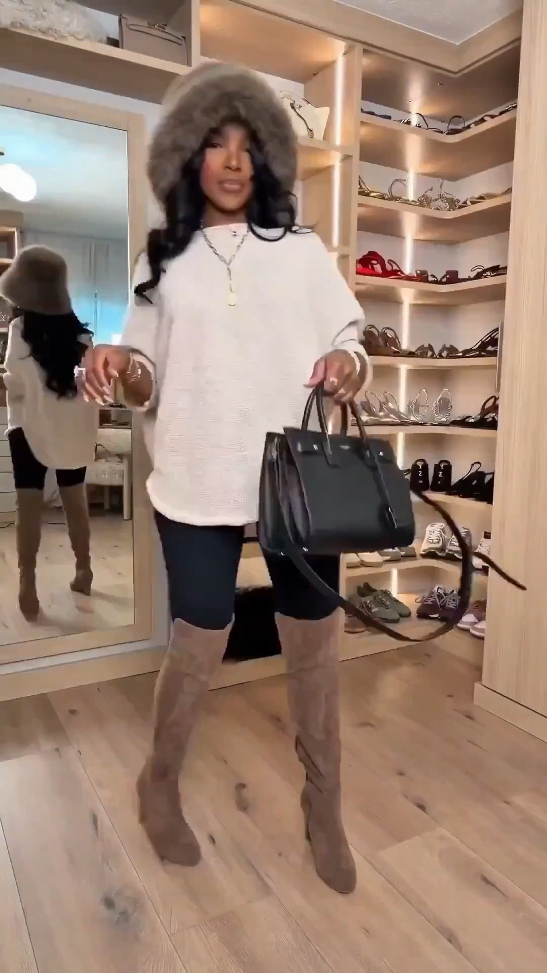 ✨ Cozy Winter Layers, Elevated — effortless, polished, and easy to repeat

This soft poncho-style sweater creates the prettiest relaxed silhouette while still feeling put together. Paired with sleek leggings and knee-high boots, it’s one of those winter outfits that looks intentional without trying too hard. Comfortable enough for everyday wear, polished enough to feel elevated.

Perfect for:
• Winter errands
• Brunch dates
• Casual outings
• Travel days
• Everyday elevated style

📏 Sizing:
Poncho sweater: Small
Leggings: Small
Boots: True to size
Hat: One size
Bag: One size

Measurements:
5’4” · 138 lbs · 34D · 27” waist · 40” hips

This is a true cost-per-wear outfit — rewear it all season with different boots or outer layers and it just keeps paying you back.

Cozy winter outfits, poncho sweater styling, knee-high boots outfit ideas, elevated casual winter looks, chic cold-weather layers, everyday winter wardrobe staples.

Tap to get details and save this post to recreate later.

Follow me on Instagram and YouTube @kirasfashionfinds

Follow my LTK @kirasfashionfinds on the @shop.LTK app to view this post and get my exclusive app-only content!

#liketkit 
@shop.ltk
https://liketk.it/5Kk7Q