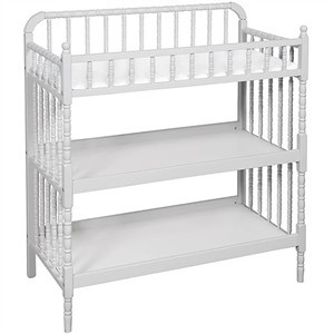 DaVinci Jenny Lind Pine Wood Changing Table in Fog Gray | Homesquare