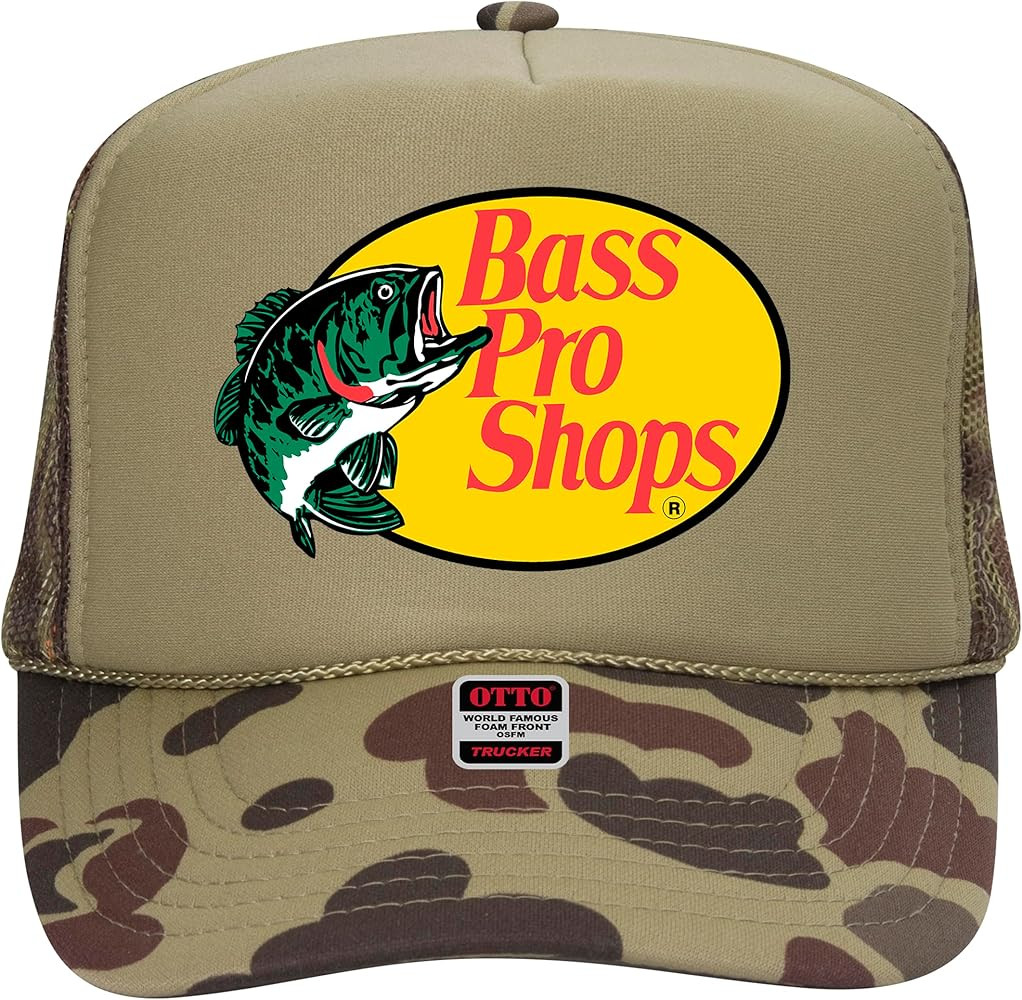 Bass Fishing & Hunting Outdoors Trucker Hat - Premium Snapback for Men and Women - Vintage Trendy... | Amazon (US)