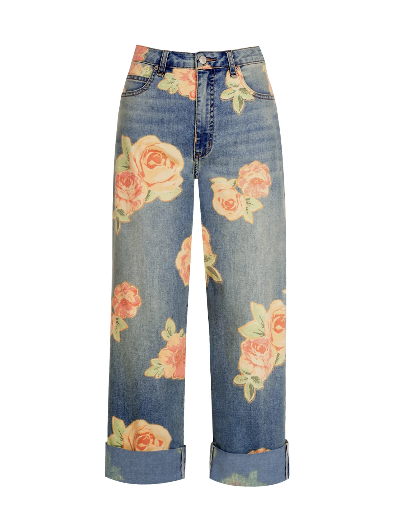 Jessica Simpson Women's Zinnia Wide Leg Boyfriend Jeans, Sizes 2-16 - Walmart.com | Walmart (US)