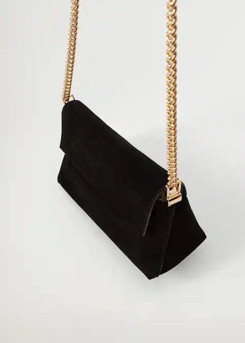 Chain leather bag | MANGO (US)