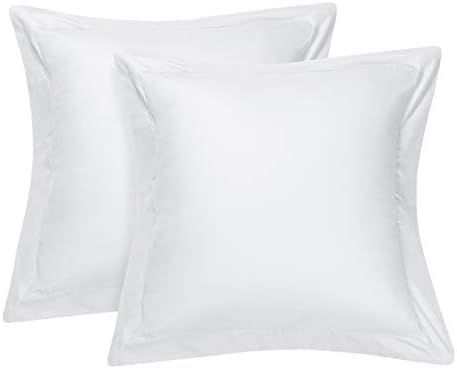 Cotton Delight European Pillow Shams Set of 2 White Euro Shams 100% Natural Cotton 800TC Premium ... | Amazon (US)