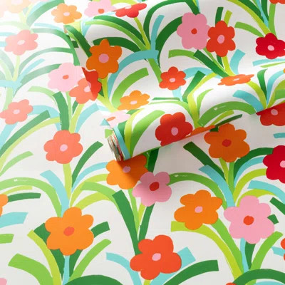 Playful Posies Wallpaper | Perigold