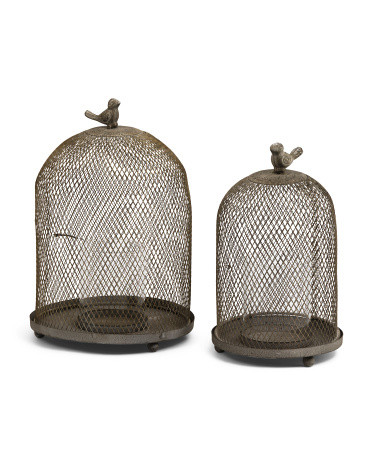 2pc Ophira Sparrow Mesh Candle Holder Set | TJ Maxx