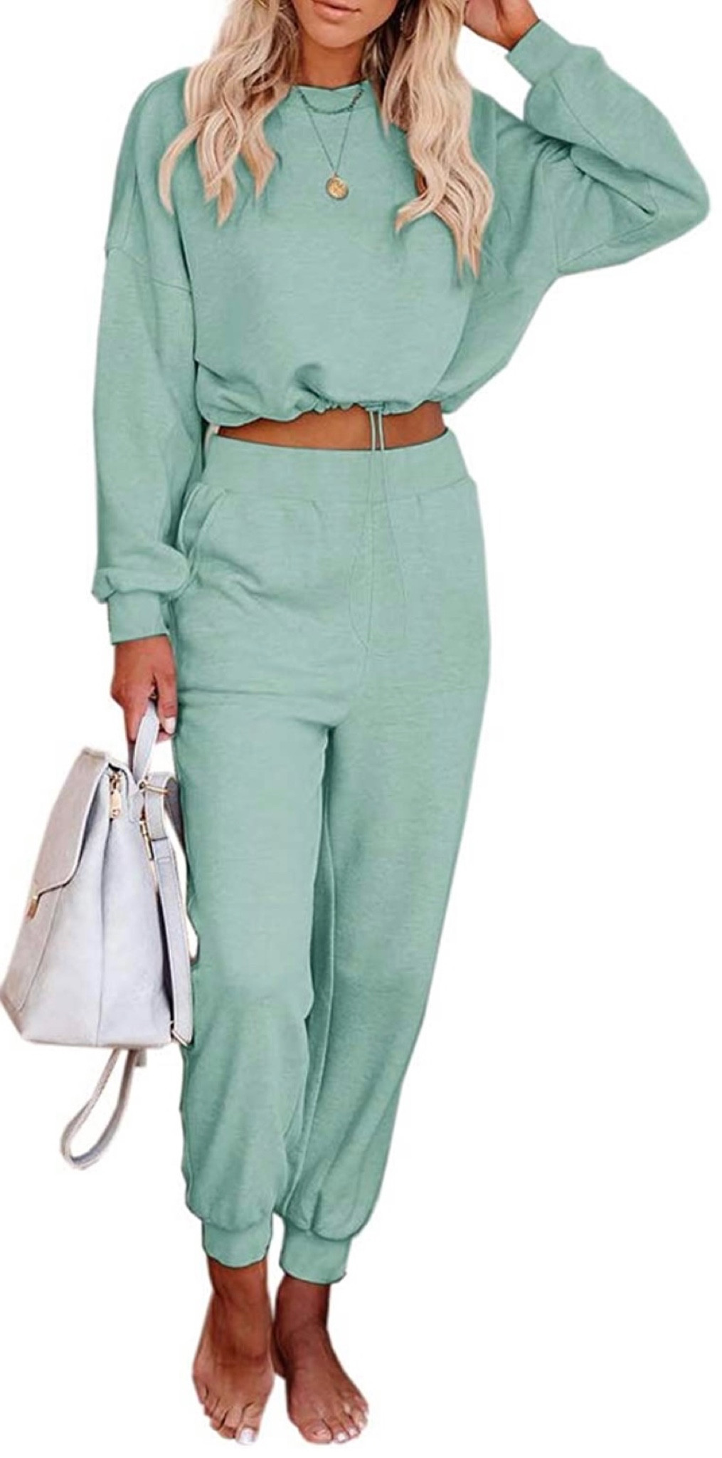 Such a cute && Comfy Jogger set! && These also come in so many different shades! 
•
Shop this look && Follow me on Instagram at @nardinemarie for more Colorful Style finds! 