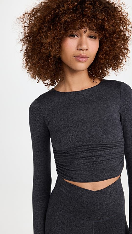 Varley Always Warm Sloan Cropped Tee | SHOPBOP | Shopbop