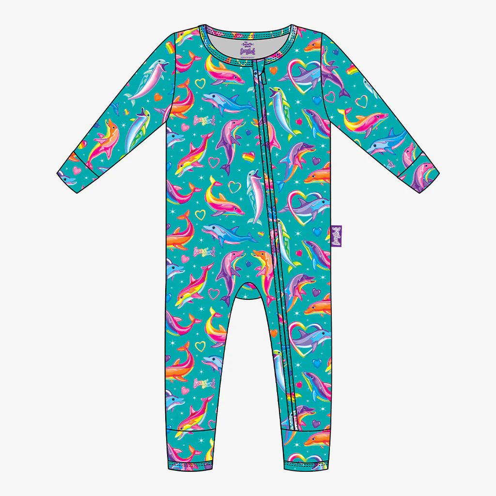 Blue Baby Convertible Sleeper | Lisa Frank® Dancing Dolphins™ | Posh Peanut