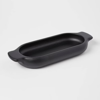 60oz Acacia Modern Dough Bowl Black - Threshold™ | Target