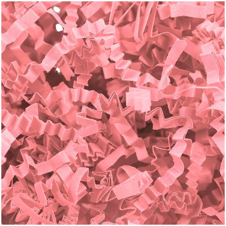 JAM Paper Crinkle Cut Shred Tissue Paper, 2 oz, 1/Pack, Pink | Walmart (US)