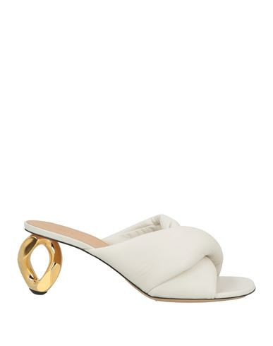 Jw Anderson Woman Sandals White Size 11 Leather, Metal | YOOX (US)