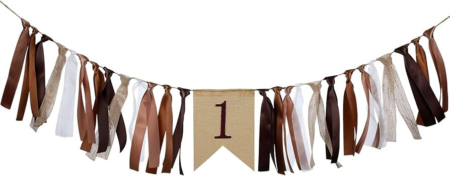High Chair Banner Wild One Woodland Baby 1st Birthday High Chair Burlap Banner Baby Boy Girl Firs... | Amazon (US)