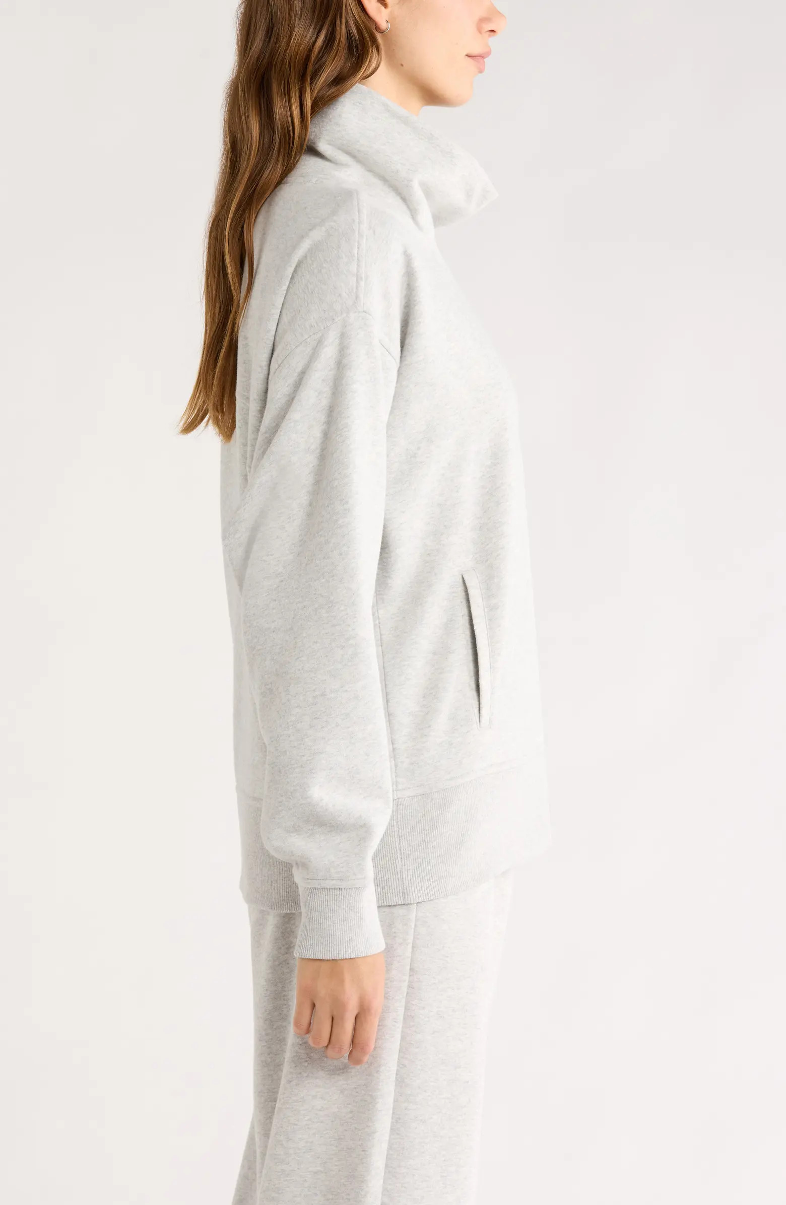 Zella Ultracozy Fleece Funnel Neck Top | Nordstrom | Nordstrom